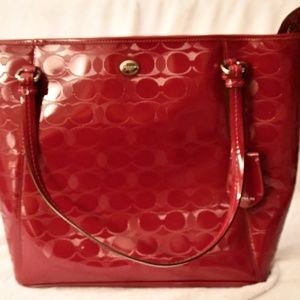 Coach Patent Leather Tote